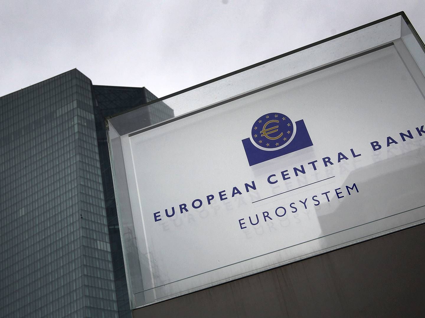 ECB har igen givet banker mulighed for billige lån. | Foto: DANIEL ROLAND/AFP / AFP