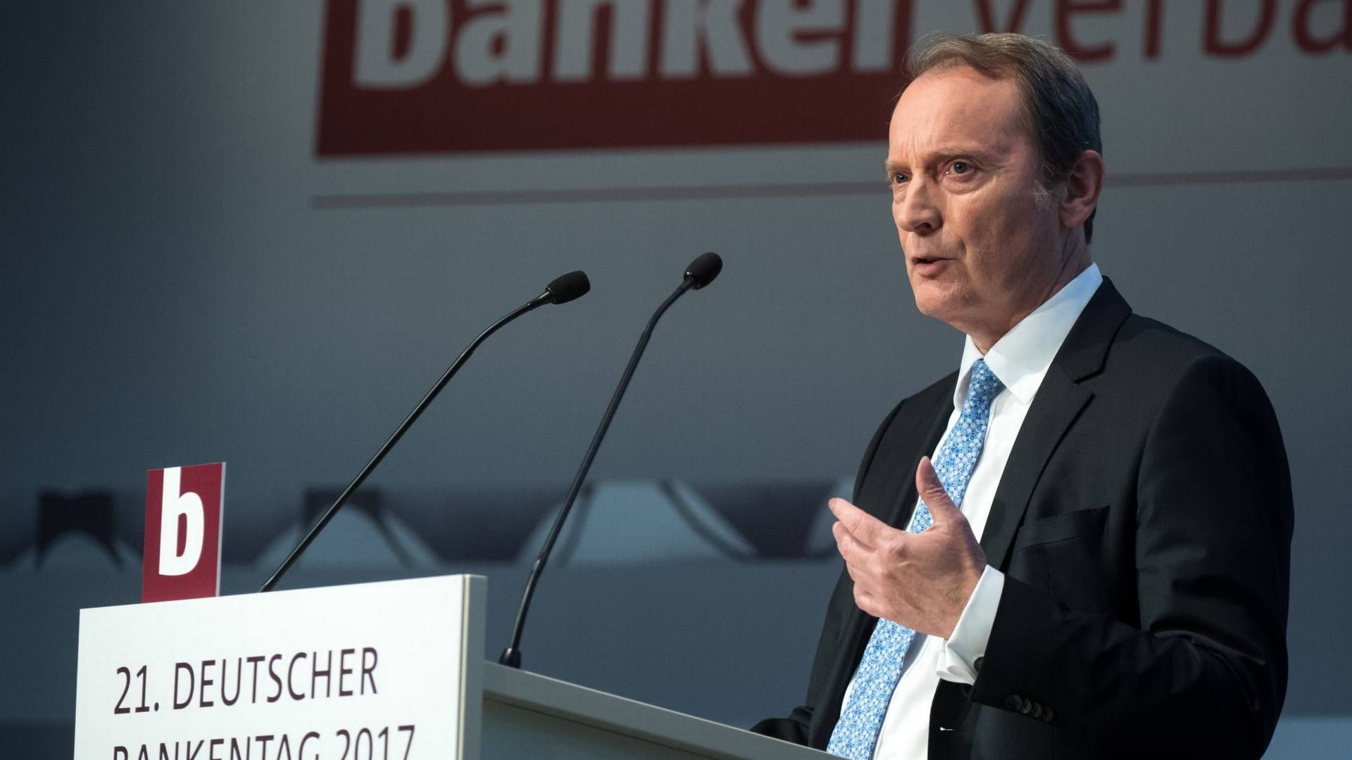 Hans-Walter Peters, Präsident des Bundesverbands deutscher Banken (BdB) | Foto: picture alliance / Bernd von Jutrczenka/dpa | Bernd von Jutrczenka