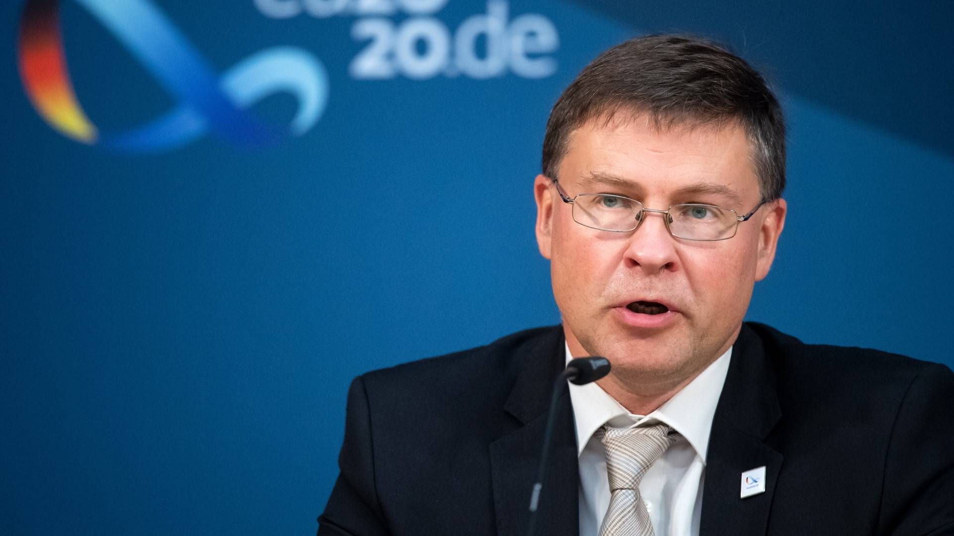 Valdis Dombrovskis, Vizepräsident der EU-Kommission | Foto: picture alliance/dpa/dpa Pool | Bernd von Jutrczenka