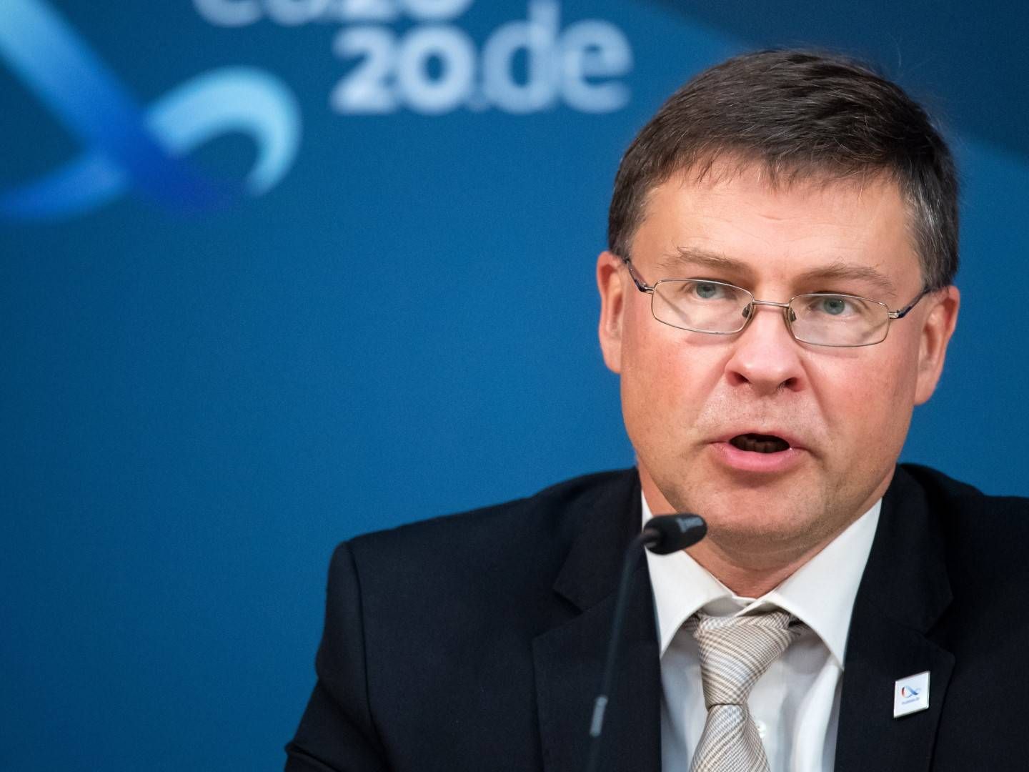 Valdis Dombrovskis, Vizepräsident der EU-Kommission | Foto: picture alliance/dpa/dpa Pool | Bernd von Jutrczenka