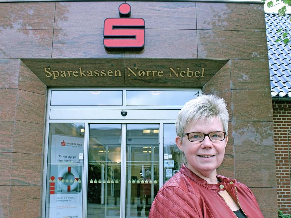 Bankdirektør Sidsel Marie Løvvang har haft sin gang i Nr. Nebel Sparekasse i omkring 40 år - med en enkelt afstikker til Skjern Bank. | Foto: Søren Peter Frøsig