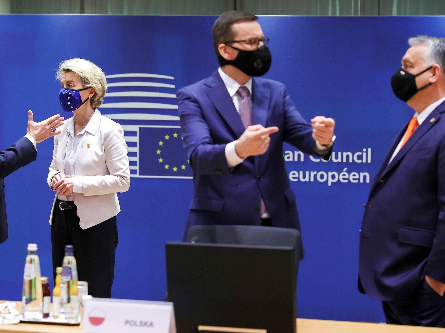 EU-Kommissionens formand, Ursula von der Leyen var ikke positiv omkring en fremtidig aftale med briterne, da hun briefede EU's stats- og regeringsledere fredag formiddag. | Foto: Pool/Reuters/Ritzau Scanpix