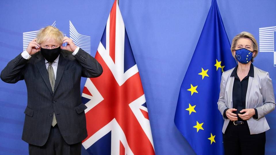 Den britiske premierminister Boris Johnson er endnu ikke blevet enig med EU-Kommissionens formand Ursula von der Leyen om en brexit-aftale. | Foto: POOL/REUTERS / X80003