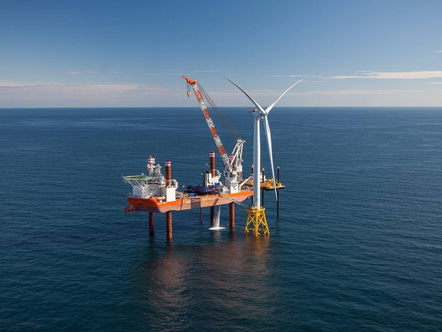 The market for offshore wind turbine installation is predicted to grow rapidly in the coming years. Photo is unrelated to Keppel's shipbuilding order. | Photo: Norges Rederiforbund/Norwegian Shipowners' Association