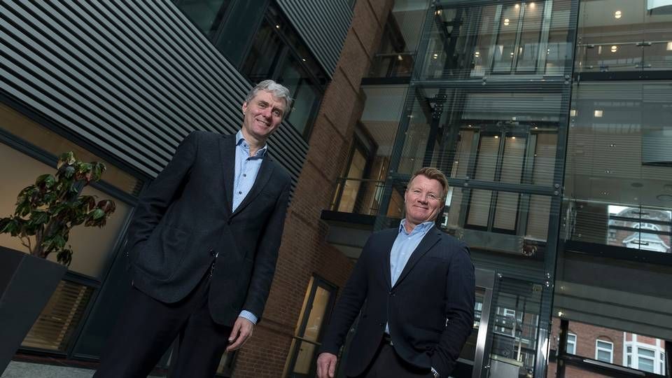 Jens Enggaard (t.v.) ejer Tecta Invest, hvor Jesper Brøndum (t.h.) er direktør. | Foto: PR / Tecta Invest