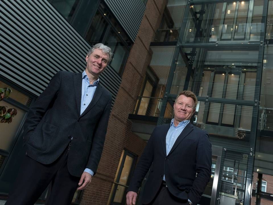 Jens Enggaard (t.v.) ejer Tecta Invest, hvor Jesper Brøndum (t.h.) er direktør. | Foto: PR / Tecta Invest