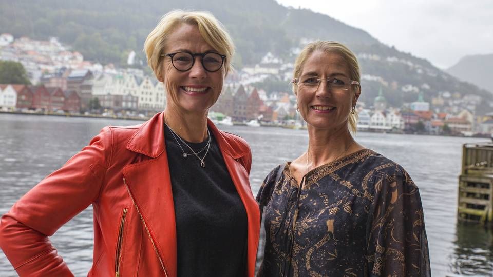 Søstrene Elisabeth og Camilla Grieg ejer Grieg og er hhv bestyrelsesformand og adm. direktør. | Foto: PR-foto.