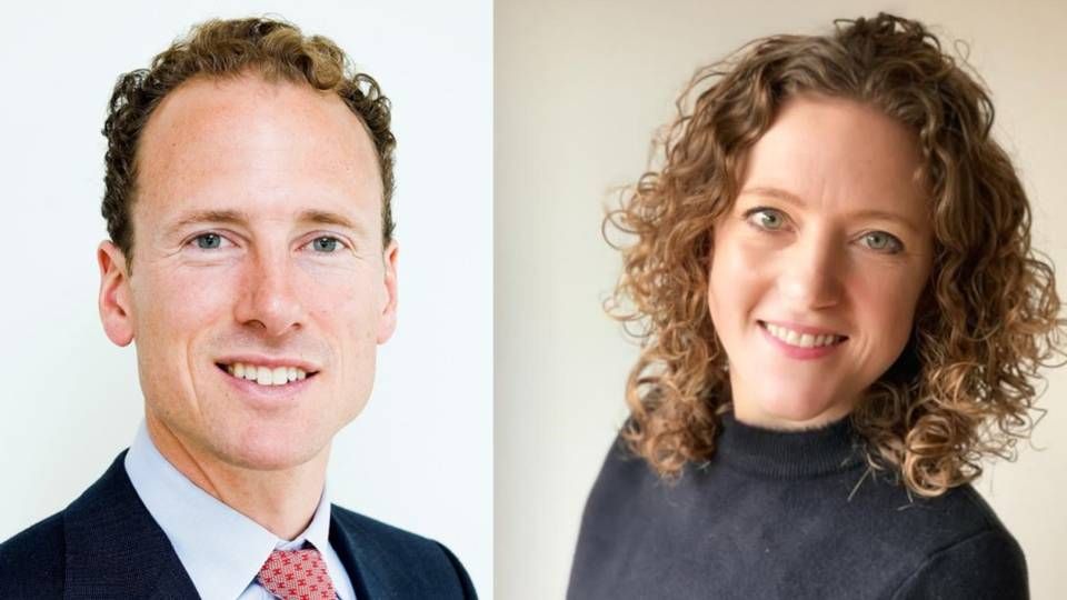 Tim Heffer, managing director of Skagen Funds, UK & Lauren Juliff, Head of UK institutional and climate specialist of Skagen Funds | Photo: PR / Storebrand