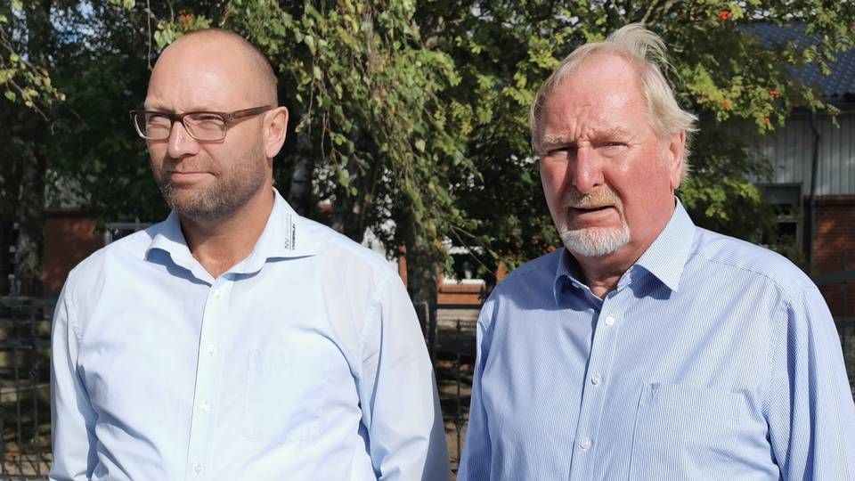 Fra venstre: Salgschef Michael Vinderslev og adm. direktør Niels Vinderslev. | Foto: Peter Høyer/Watch Medier