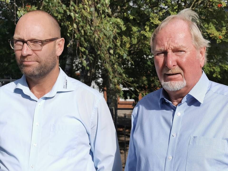 Fra venstre: Salgschef Michael Vinderslev og adm. direktør Niels Vinderslev. | Foto: Peter Høyer/Watch Medier