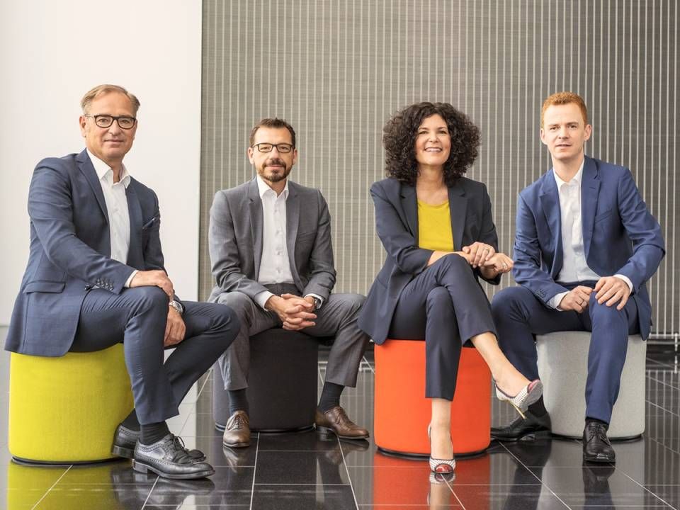 Grenke-Vorstand (v.l.): Mark Kindermann, Gilles Christ, Antje Leminsky (Vorstandsvorsitzende), Sebastian Hirsch | Foto: Grenke AG