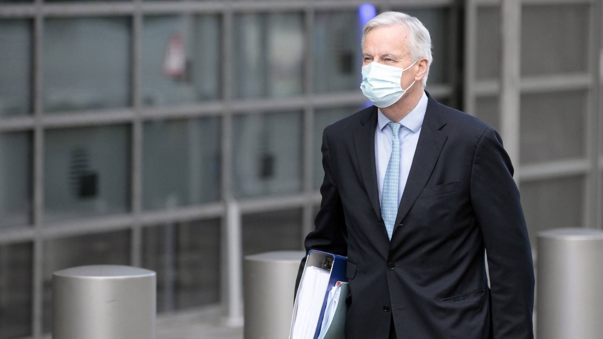 "Vi har sikret et brexit i god ro og orden," siger EUs chefforhandler Michel Barnier. | Foto: FRANCOIS WALSCHAERTS/AFP / AFP