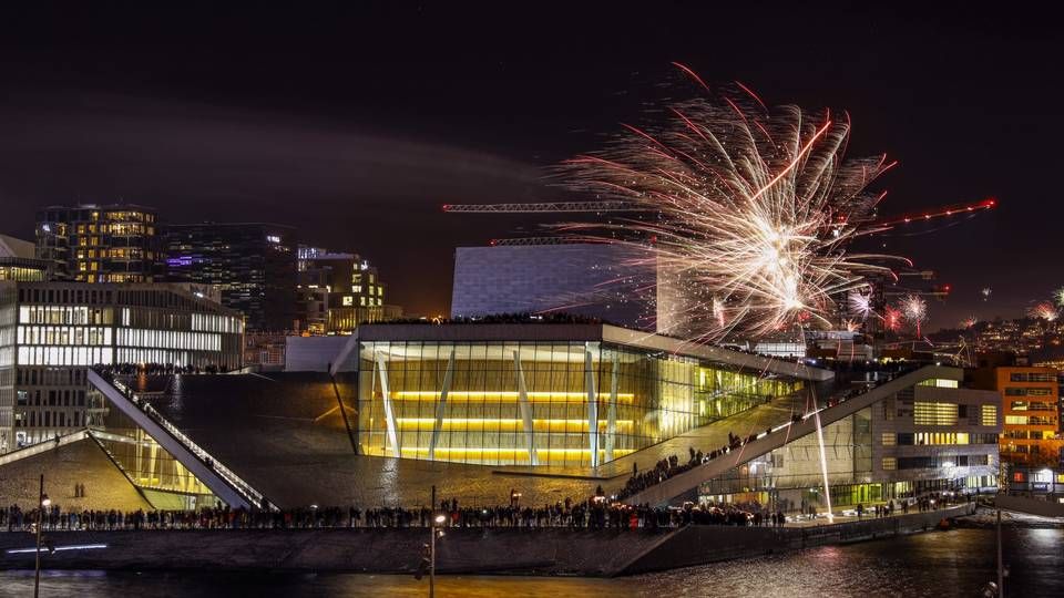 Arkivbilde. Operaen og finansdistriktet Barcode i Oslo nyttårsaften 2018. | Foto: Ørn E. Borgen / NTB