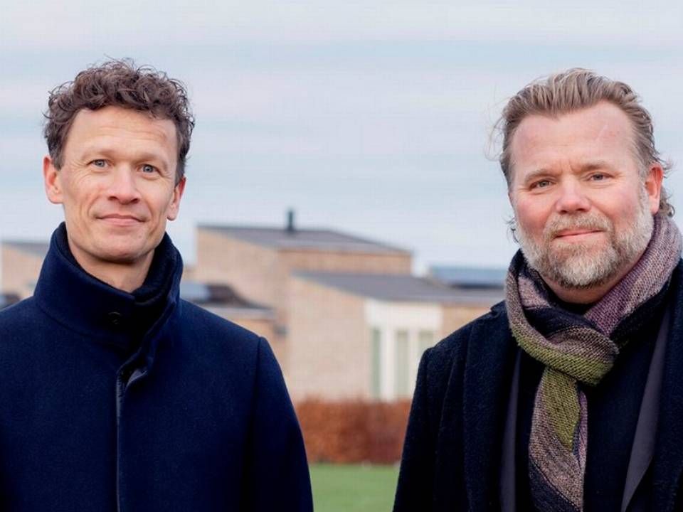 Partner Martin Beck til venstre og adm. direktør Rasmus Klausen til højre. | Foto: PR / H+ Arkitekter