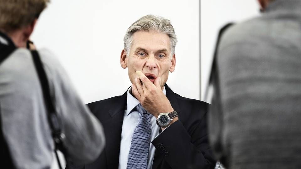 Norske Thomas Borgen, tidligere direktør i Danske Bank, vil ikke bekrefte om han fortsatt er siktet av Søik, Danmarks svar på Økokrim. | Foto: NTB/Liselotte Sabroe/Ritzau Scanpix via AP