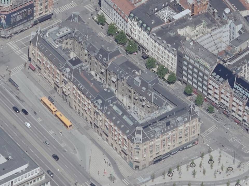 The Square-bygningen på Rådhuspladsen i København, der i januar blev købt af det tyske selskab AM Alpha. | Foto: Styrelsen for Dataforsyning og Effektivisering