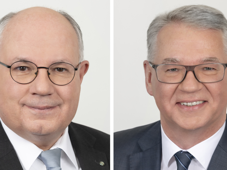 Michael Schwarz (links) und Sven Volkert, Geschäftsführer der Bürgschaftsbank Hessen | Foto: Heike Rost