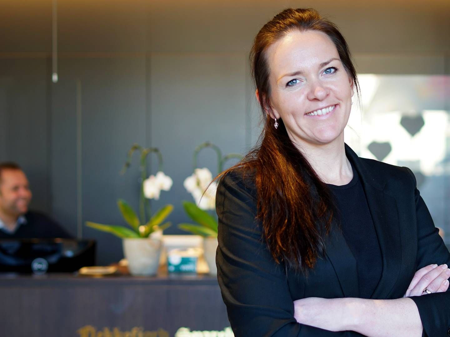 Anna S. Kvinlaug er ansatt som kontorleder for Flekkefjord Sparebank i Kvinesdal. | Foto: Mailinn Ingebretsen Kjørkleiv