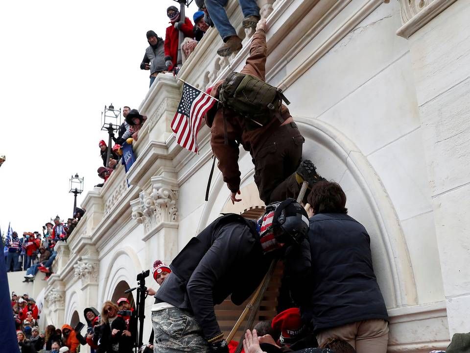 Angrebet på det amerikanske politiske system har fået flere store virksomheder til at suspendere politiske donationer. | Foto: Shannon Stapleton/Reuters/Ritzau Scanpix