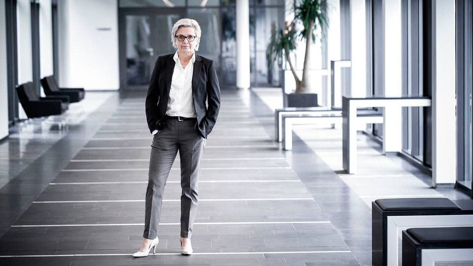 Karen Frøsig er en af otte kvinder i de danske bankdirektioner. Berit Behring fra Danske Bank er en anden. | Foto: Dalhoff Casper/Jyllands-Posten/Ritzau Scanpix