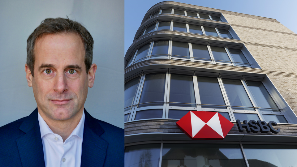 Nikolas Speer, neuer CRO der HSBC ab 1. März 2021. | Foto: HSBC Deutschland (links) / picture alliance / imageBROKER | Karl F. Schöfmann (rechts)
