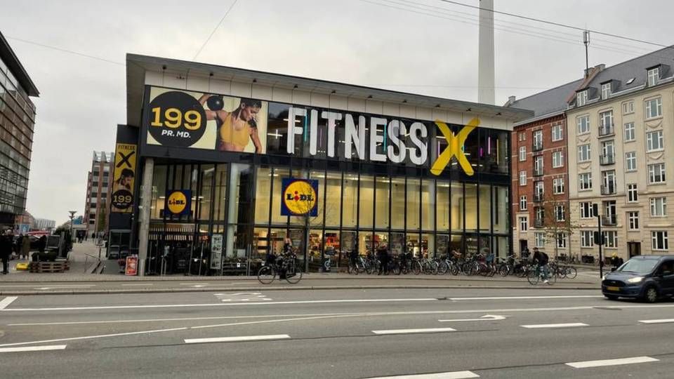 Fitnessx-afdelingen på Frederiksberg, der som EjendomsWatch omtalte i november blev købt af Lidl-kæden, som fortsat ejer underetagen. | Foto: PR / Fitnessx