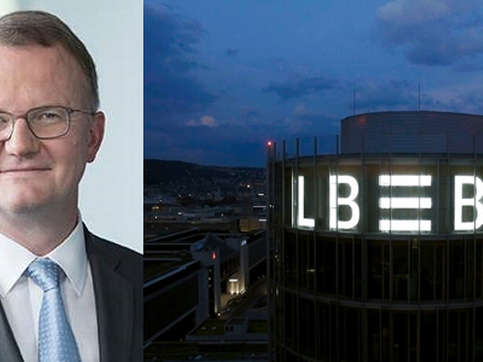 Kapitalmarktvorstand Christian Ricken (links) und der LBBW-Hauptsitz in Stuttgart | Foto: LBBW