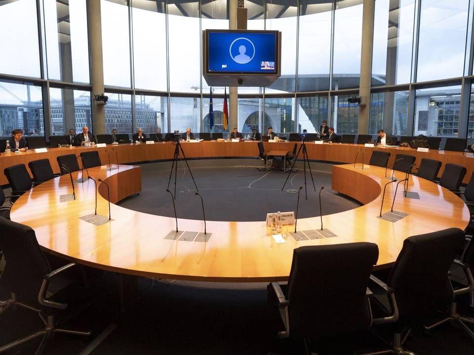Der Europasaal vor der Sondersitzung des Wirecard-Ausschuss am 12. Januar 2021 | Foto: picture alliance/dpa | Fabian Sommer