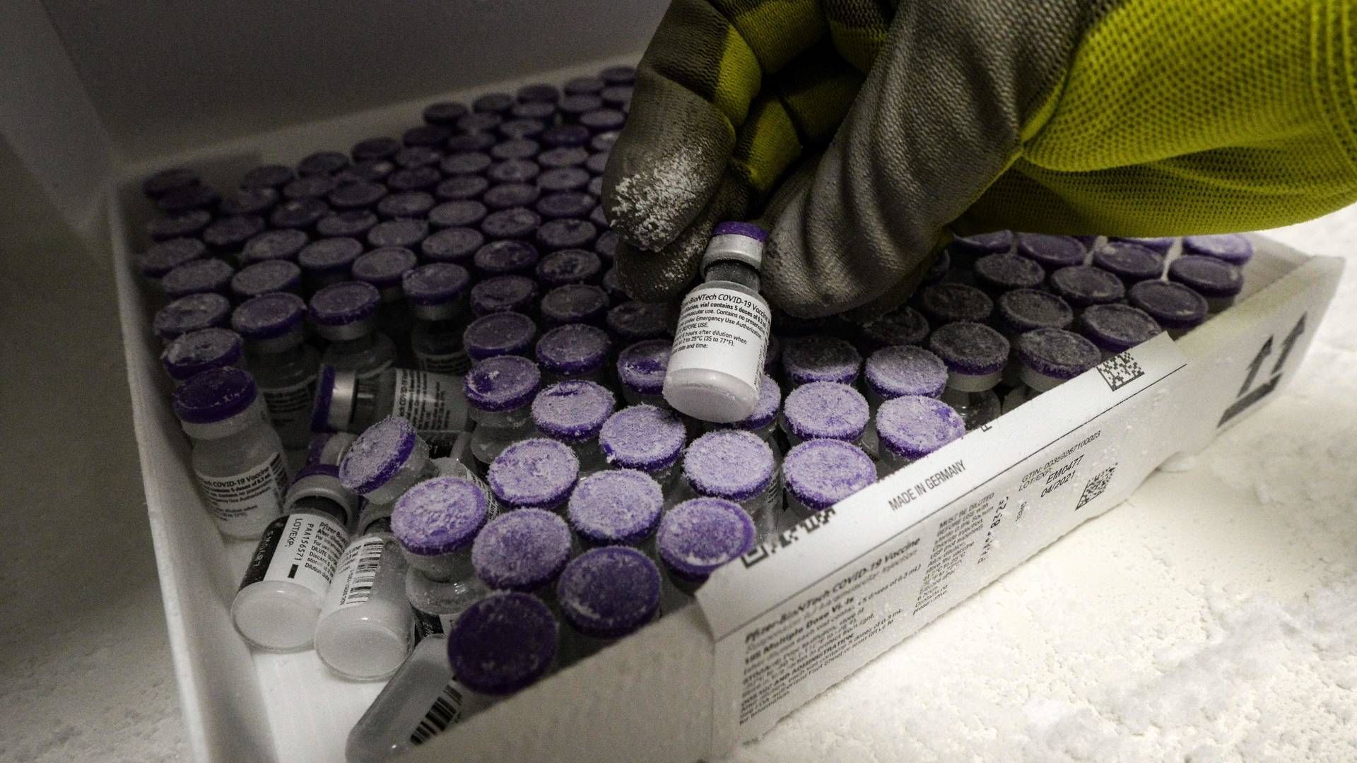 "[...] et markant forøget antal doser vil blive tilgængelige for landene fra midten af februar og frem," oplyser Pfizer. | Foto: JEAN-FRANCOIS MONIER/AFP / AFP
