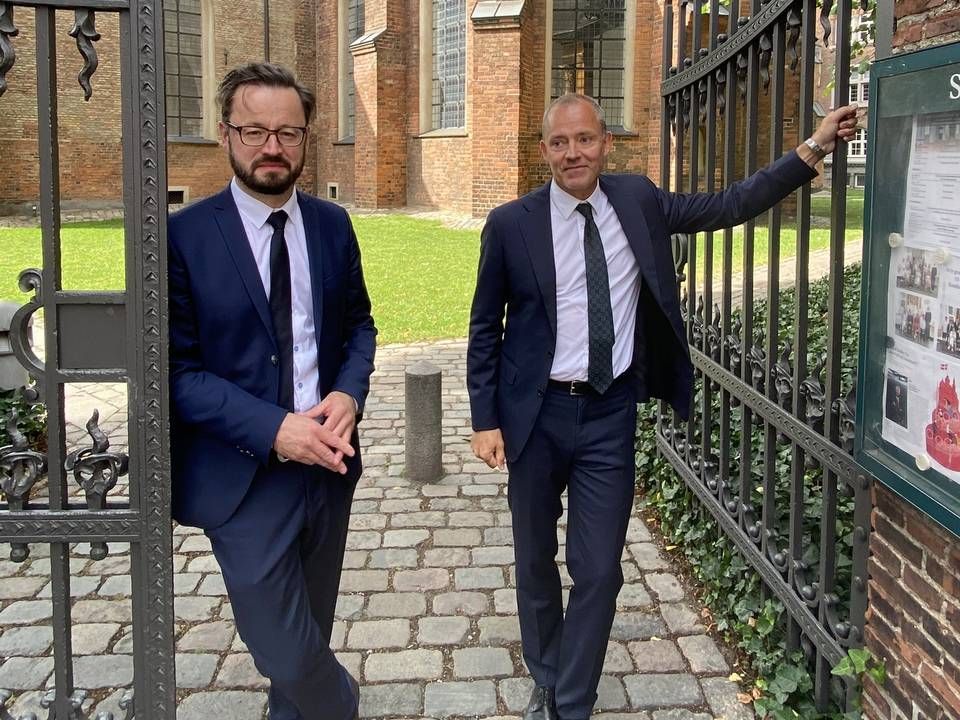 Michal Danielewicz and Jens W. Larsson, portfolio managers and co-founders of the thematic hedge fund St Petri. The hedge fund takes its name after the Sankt Petri church next to its office in Copenhagen. | Photo: PR/St Petri Capital