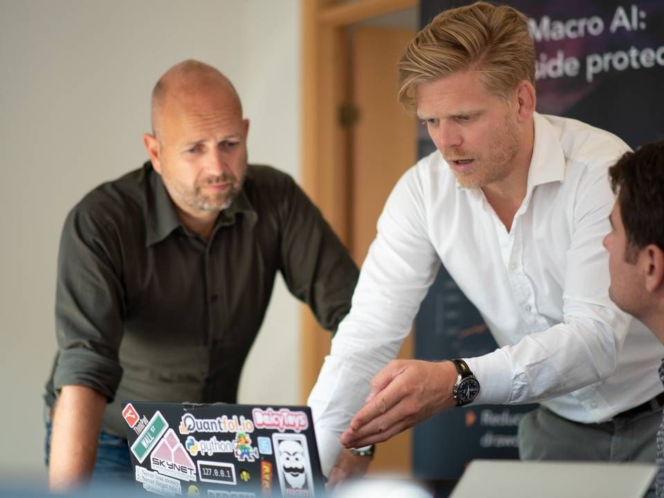 F. v.: Jan Åge Skaathun, Co-Founder og CSO, Martin Wik Sætre, Product Owner – Robotics og Patrick Shami, Lead Quant Developer i Quantfolio.