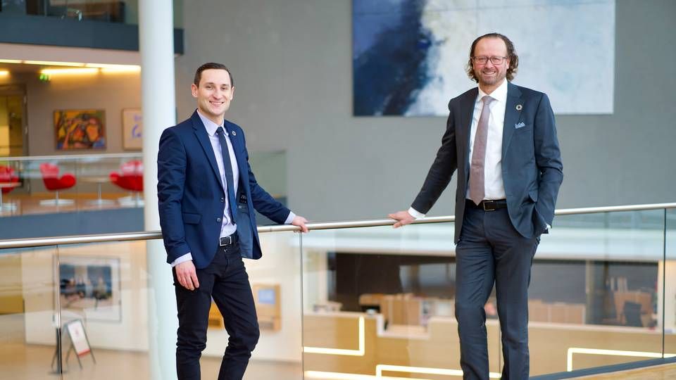 Kamil Zabielski (left) will be new head of sustainable investment. "We are very happy to have Kamil onboard," says Jan Erik Saugestad (right), CEO of Storebrand Asset Management. | Photo: PR/Storebrand