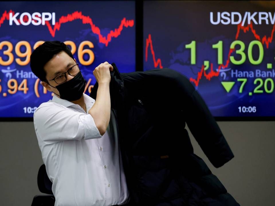 Aktiemarkederne er steget kraftigt, men kursfald kan være på vej. | Foto: Kim Hong-ji/REUTERS / X90173