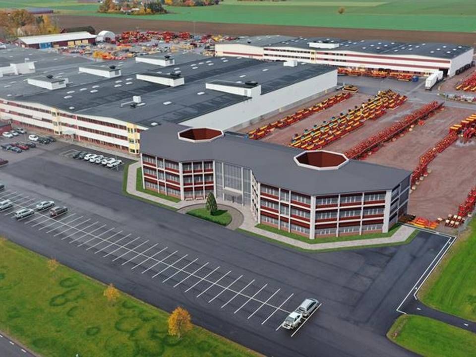 Udover et nyt forskningscenter har Väderstad tidligere meddelt, at der i 2022 vil stå et nyt fabrikscenter i Väderstad klar. Investeringen lyder på 125 mio. svenske kroner (knap 92 mio. kr.) | Foto: PR Väderstad