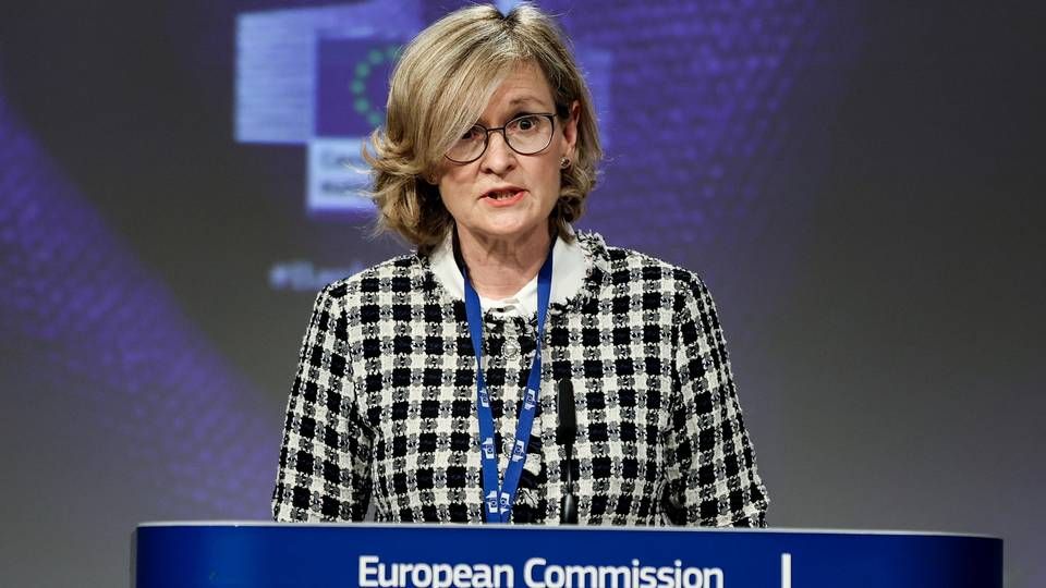 Mairead McGuinness er EU-kommissær med ansvar for de finansielle markeder. | Foto: POOL/REUTERS / X80003