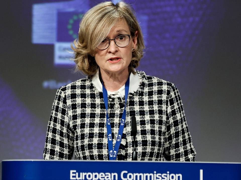 Mairead McGuinness er EU-kommissær med ansvar for de finansielle markeder. | Foto: POOL/REUTERS / X80003