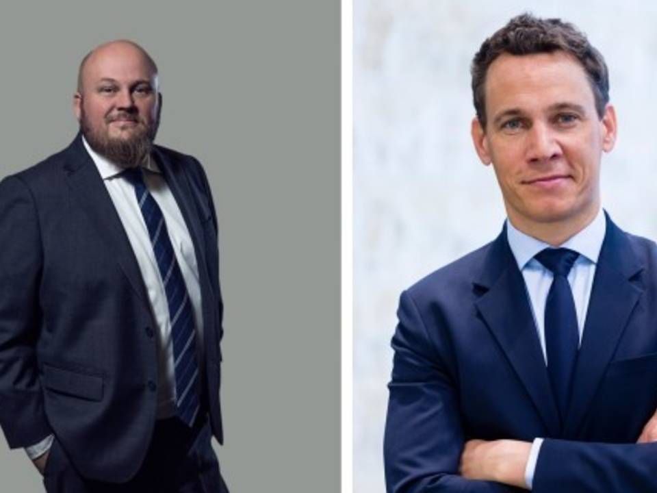 Richo Boss (tv.) og Niels Miles Frandsen skal være henholdsvis kædedirektør for Meny og adm. direktør i Dagrofa Foodservice i fremtiden. | Foto: PR / Dagrofa