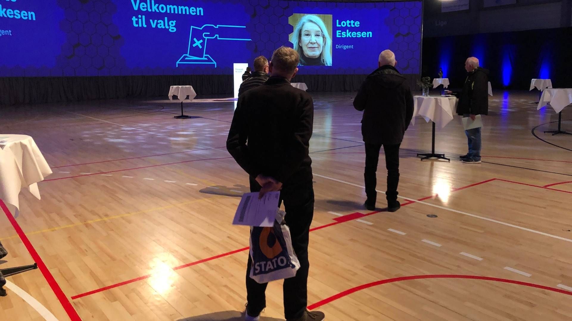 Sådan så det ud sidste år, da Forenet Kredit kort før coronanedlukningen i marts afholdt valg til repræsentantskabet i Roskilde. | Foto: Christian Bjerre