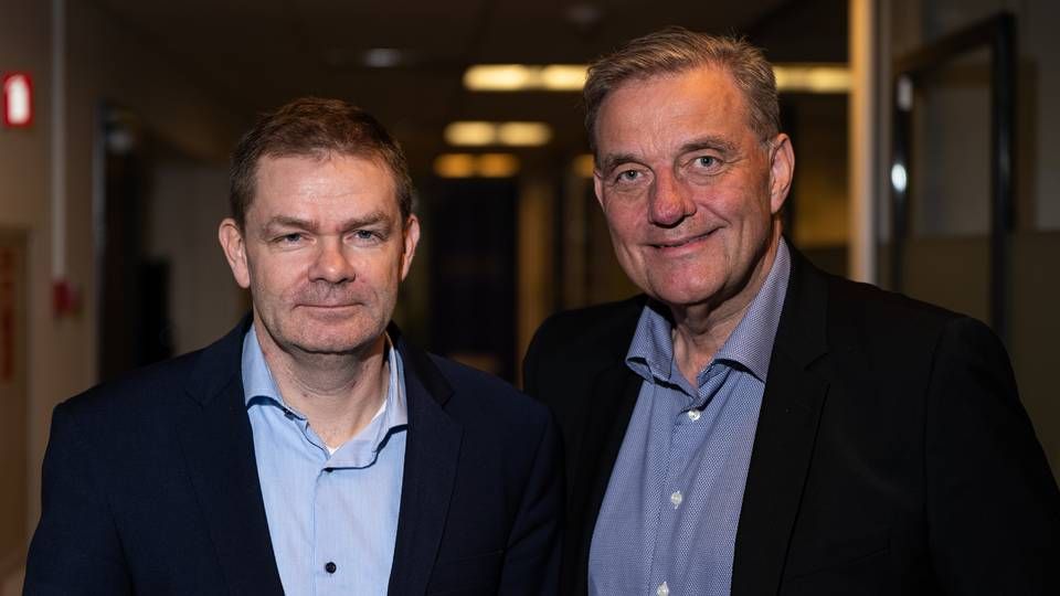 Frank Lyhne Hansen (tv.) og Peter Sandberg, stiftere af Nordic Secondary Fund (N2F). | Foto: Watch Medier/ Jan Bjarke