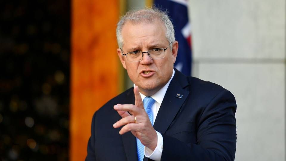 Den australske premierminister, Scott Morrison, kritiserer Google for at true med at lukke sin søgemaskine, hvis en lov bliver vedtaget. | Foto: Stringer/Reuters/Ritzau Scanpix