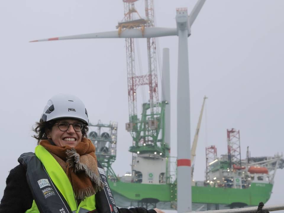 Shortly before becoming energy minister, Tinne Van der Straten partook in the inauguration of offshore wind farm Seamade. | Photo: Ministre fédéral de l'Energie