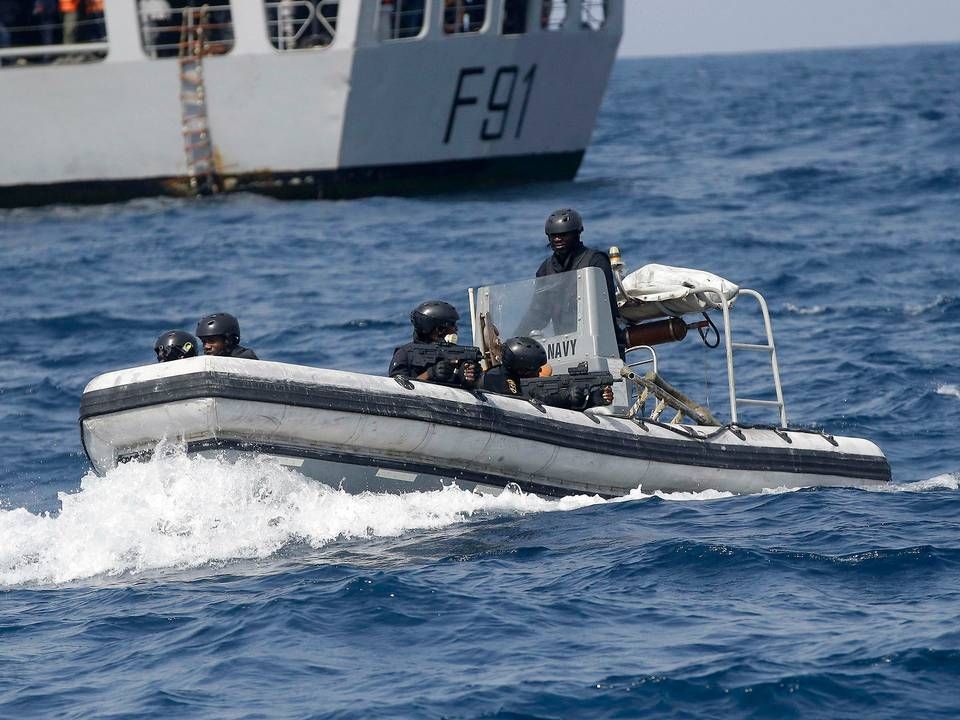 USA's flåde og 33 andre lande gennemførte flådeøvelser i marts 2019 i Guineabugten for øge sikkerheden mod pirateri. | Foto: Sunday Alamba/AP/Ritzau Scanpix