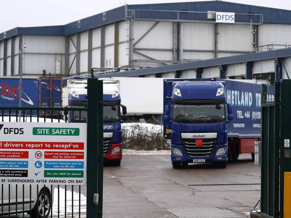 DFDS-terminal i Storbritannien. | Foto: RUSSELL CHEYNE/REUTERS / X02429