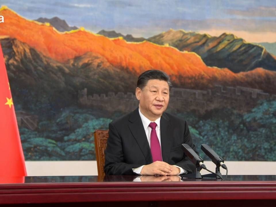 Det er fire år siden, at Kinas præsident Xi Jinping sidst talte til årsmødet i World Economic Forum. | Foto: -/AFP / World Economic Forum (WEF)