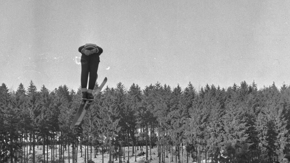 Nicolai Tangen drew a parallel between asset management and ski jumping, noting that ski-jumpers are only in the air for about 5 1/2 minutes during a year of competitions. The rest of the time is spent using simulators and practicing. | Photo: Lars Hansen/POLARCHIVE