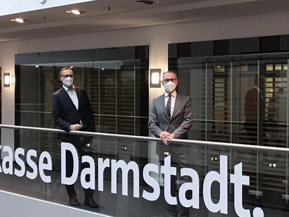 Sascha Ahnert (links) und Jürgen Thomas (rechts), Vorstand der Sparkasse Darmstadt | Foto: Sparkasse Darmstadt