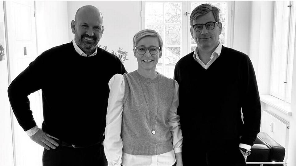 Fra venstre: Martin Busk, Lene Lange og Philip Foss. | Foto: PR / Bricks