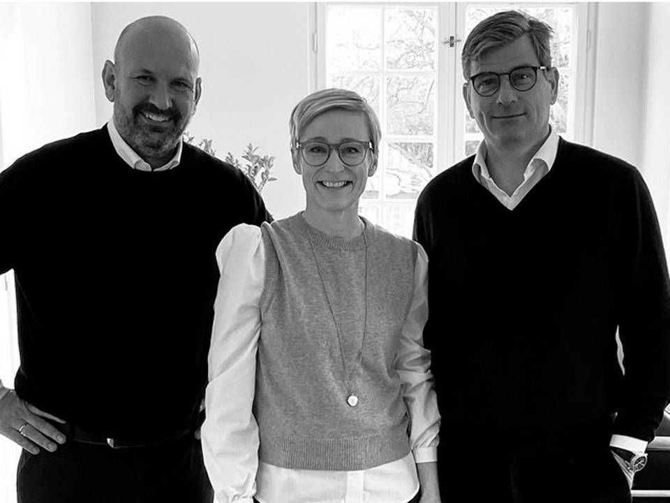Fra venstre: Martin Busk, Lene Lange og Philip Foss. | Foto: PR / Bricks