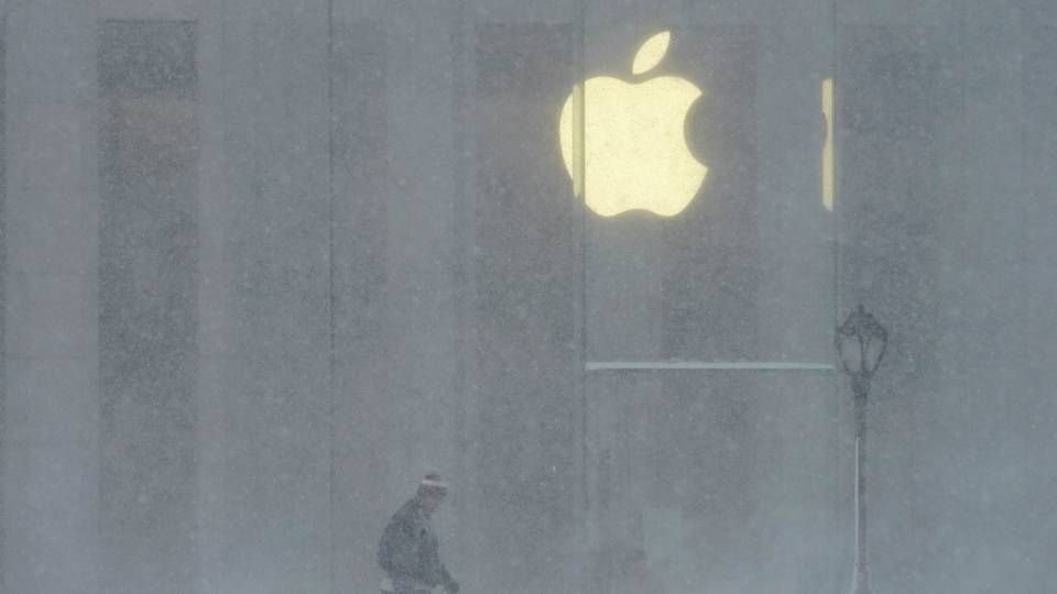 Apple-aktien stiger mandag med 1,5 pct. til 133,92 dollar. | Foto: TIMOTHY A. CLARY/AFP / AFP