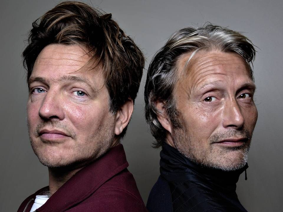 Thomas Vinterberg (tv) er for tredje gang Golden Globe-nomineret for en film - lige som "Jagten" har den seneste "Druk" Mads Mikkelsen (th) i hovedrollen. | Foto: Martin Lehmann/Politiken